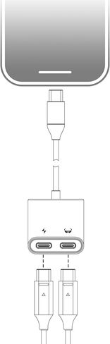 نظارات USB C إلى AR ومحول شحن، شحن وتشغيل، مناسبة للمحول، Steam Deck، iPhone 15 & Viture/Rokid/Xreal AR Glasses in Kuwait