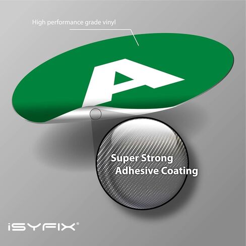 ملصقات حروف من الفينيل الأسود iSYFIX - 4 مجموعات، 1 بوصة ذاتية اللصق، من الألف إلى الياء - ملصق للاستخدام الداخلي والخارجي، مثالي للمخزون والتخزين والتنظيم والأبجدية للصناديق والصناديق وصناديق الأدوات والخزائن والمزيد in Kuwait