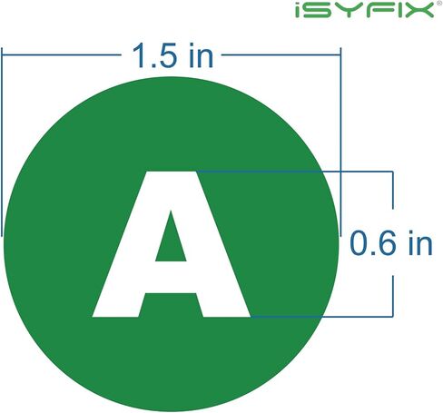 ملصقات حروف من الفينيل الأسود iSYFIX - 4 مجموعات، 1 بوصة ذاتية اللصق، من الألف إلى الياء - ملصق للاستخدام الداخلي والخارجي، مثالي للمخزون والتخزين والتنظيم والأبجدية للصناديق والصناديق وصناديق الأدوات والخزائن والمزيد in Kuwait