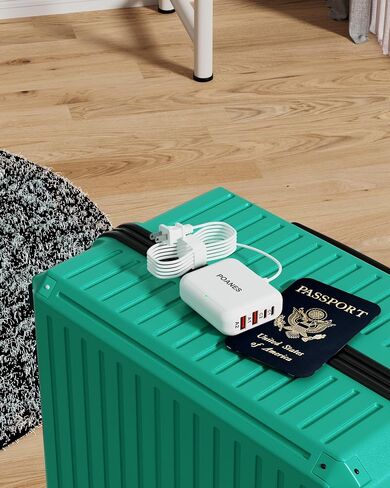 8-Port Travel USB C Charger, Multi-Port Charging Block, USB C PD Charger with USB A Ports, Mini Charging Station with Light Compatible with iPhone, Kindle, Airpods for travel, home, camp in Saudi Arabia