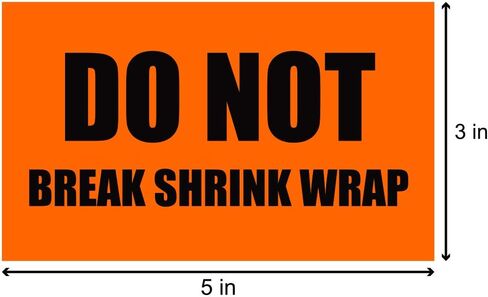 Do Not Crush Stickers (2.5 x 1 inch, Yellow - 300 Labels) Do Not Bend or Fold Labels for Secure Packaging, Fragile Envelopes or Delicate Mail in Saudi Arabia