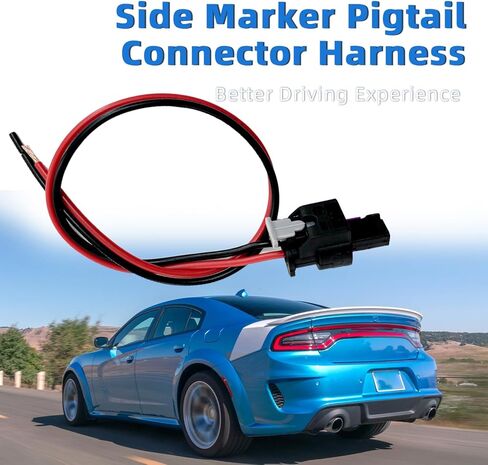 الجانب علامة ضفيرة موصل تسخير يناسب ل شاحن دودج 2015-2022 الجانب الذيل ضوء علامة الأسلاك موصل التوصيل كابل (2 حزمة) in Kuwait