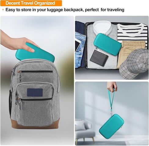 Carrying Case for Polaroid Hi-Print + Paper Bundle- 2nd Generation Bluetooth Connected 2x3 Pocket Photo Dye-Sub Printer, Photo Printer Travel Storage Cover Protective Bag, Green+Inside Green in Saudi Arabia