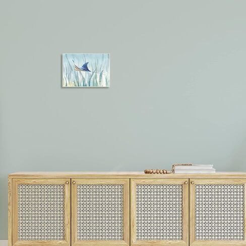 Stupell Industries Stingray Aquatic Animal Ocean Blue Spotted Sea Creature, Design by Danhui NAI Wall Plaque, 15 x 10 in Saudi Arabia