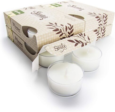 مجموعة كبيرة من شموع Tealight الفاخرة من اللافندر الإنجليزي النقي - معطرة للغاية بالزيوت العطرية والطبيعية - 24 مصباح شاي أرجواني - ضوء شموع جميل - صنع في الولايات المتحدة الأمريكية - مجموعة الزهور والزهور in Kuwait