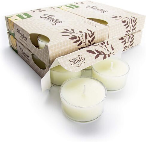 مجموعة كبيرة من شموع Tealight الفاخرة من اللافندر الإنجليزي النقي - معطرة للغاية بالزيوت العطرية والطبيعية - 24 مصباح شاي أرجواني - ضوء شموع جميل - صنع في الولايات المتحدة الأمريكية - مجموعة الزهور والزهور in Kuwait
