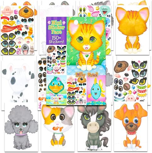 Bluey Water Bottles for Kids, Girls, Boys - Bluey School Supplies Bundle with 2 Bluey Drinking Bottles Plus Create a Face Activity Book, Stickers, and More | Bluey Drinking Cups for Kids in Saudi Arabia