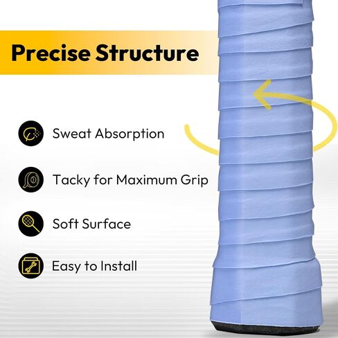 A11N Pickleball Grip Tape 12-Pack/30-Pack - Absorbent, Easy Application, Dry-Feel Paddle Grips for Enhanced Performance in Saudi Arabia
