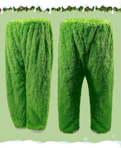 SHEJIZE عيد الميلاد زي الوحش الأخضر بدلة سانتا للبالغين زي سانتا زي سانتا مع قناع in Kuwait