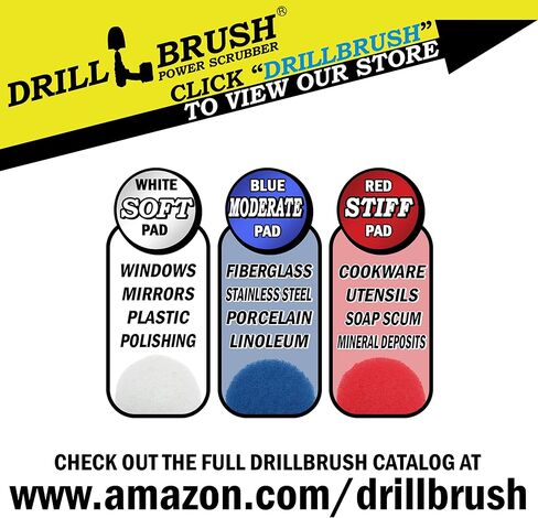 Household Cleaning Power Scrubber for Cordless Drill- Electric Spin Scrubber Cleaning Brush Set - Grill Brush and Pad Cleaning Set - Rust Remover - Griddle Cleaning Kit - Backyard Accessories Cleaner in Saudi Arabia