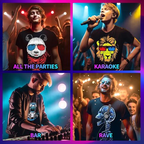 LED T Shirt Sound Activated Glow Shirts Light Up Equalizer Clothes for Party in Kuwait