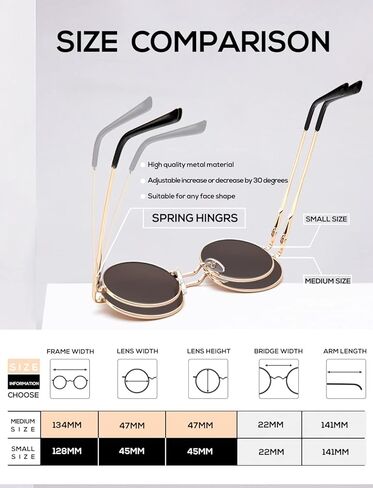 نظارات شمسية مستقطبة + مستديرة من KALIYADI، أفضل في الحزمة! in Kuwait