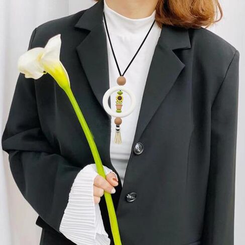 KFZDCG 16 قطعة حلقات خرز سيليكون مستديرة، 65 مم حلقات خرز سيليكون حلقة كبيرة من الخرز البؤري مع فتحتين لصنع المجوهرات DIY سلسلة مفاتيح معلقة الحلي in Kuwait