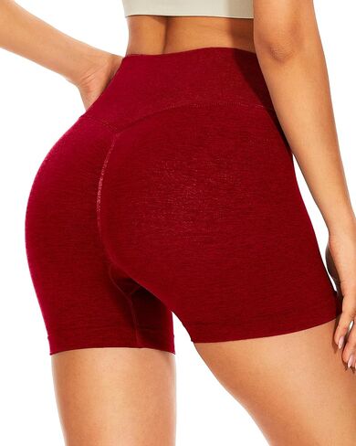 GILLYA Workout Shorts for Women 3.6" Scrunch Butt Lifting High Waisted Seamless Biker Shorts for Running Gym Yoga in Kuwait