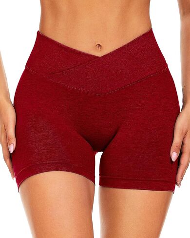 GILLYA Workout Shorts for Women 3.6" Scrunch Butt Lifting High Waisted Seamless Biker Shorts for Running Gym Yoga in Kuwait