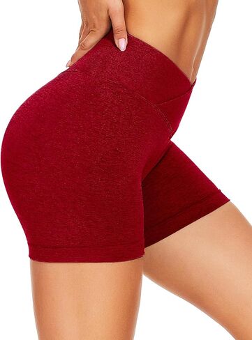 GILLYA Workout Shorts for Women 3.6" Scrunch Butt Lifting High Waisted Seamless Biker Shorts for Running Gym Yoga in Kuwait