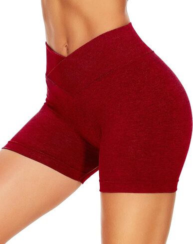 GILLYA Workout Shorts for Women 3.6" Scrunch Butt Lifting High Waisted Seamless Biker Shorts for Running Gym Yoga in Kuwait