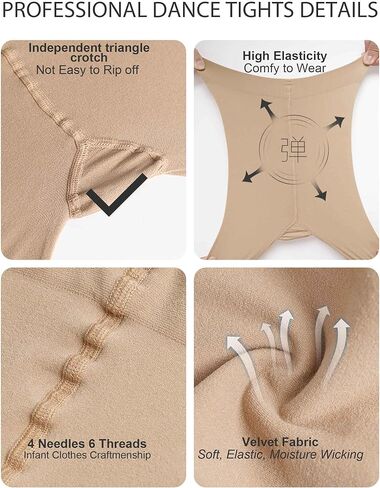 Daydance Girls Women Stirrup Dance Tights for Ballet, Gymnastics, School 80D 1/2 Pairs in Saudi Arabia