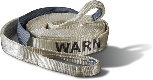 WARN 88922 حزام استرداد ممتاز من النايلون، سعة 7.2 طن (14400 رطل)، عرض 2 بوصة × طول 30 بوصة، أبيض in Saudi Arabia