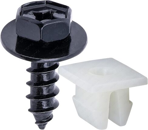Rexka 20 Sets Bumper Cover Splash Shield Mud Guard Screw Bolt & Nylon Screw Grommet Nuts for Toyota Lexus 90159-60498 RAV4 Avalon Camry Highlander Prius ES300h GS350 in Saudi Arabia