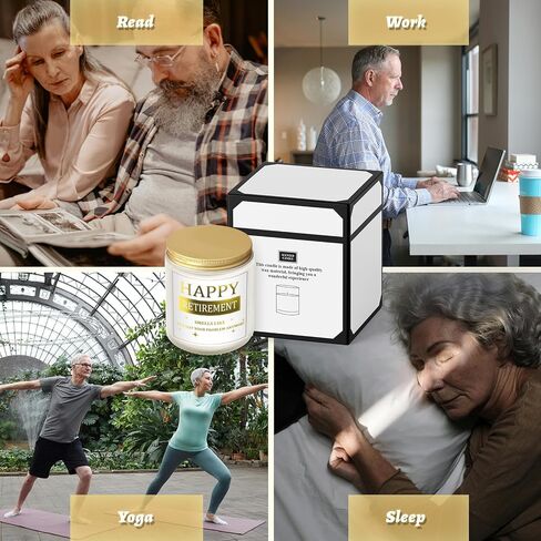 هدايا شمعة التقاعد السعيدة، هدايا التقاعد للنساء والرجال، هدايا التقاعد المضحكة لزملاء العمل والأصدقاء والمعلم والرئيس والممرضة والطبيب، شمعة معطرة باللافندر مصنوعة يدويًا بوزن 7 أونصة in Kuwait