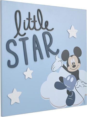 Everything Kids Disney Minnie Mouse Dreams Come True Pink and White Hearts Wood Wall Décor in Saudi Arabia