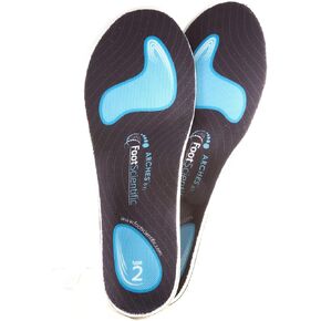 FootScientific® Arches Type 1 (Flat Feet) Orthotic Shoe Insoles, Men’s Size 6-6.5 / Women’s Size 8-8.5