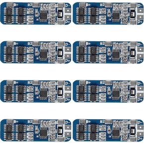8pcs 3S 12V 10A 18650 BMS Lithium Battery Charger Protection Board 10.8V 11.1V 12.6V Anti-Overcharge/Over-Discharge/Over-Current/Short Circuit