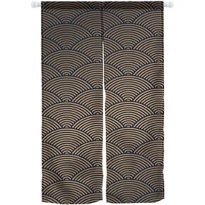 Noren Japanese Style Doorway Curtain Long Type Japanese Door Curtain Window Treatment Tapestry Panel for Privacy Partition Divider Kitchen Home Decor 33.5" Width x 70.9" Long Abstract Paisley