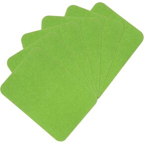 6Pcs Iron on Patches for Clothing Repair 3"x4-1/4" Fabric Patch Cotton Decorating for Clothes Pants Bag, Green