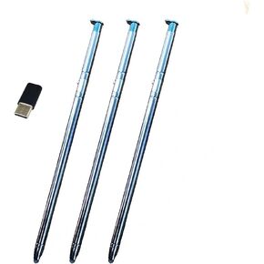 3 Pack Light Blue Touch Stylus Pen Replacement for LG Stylo 6 Stylus 6 Q730AM Q730VS Q730MS Q730PS Q730CS Q730MA LCD Touch Pen Stylus Pen + Type-c Adapter