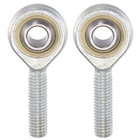 uxcell 2pcs SA8TK POSA8 Spherical Rod End Bearing 8mm Bore Self-lubricated Joint Bearing M8x1.25 Left Hand Male Thread Connector