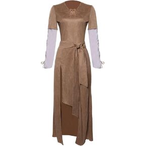 Princess Costume Cosplay Dress Return Figure Long Sleeve Dress Long Skirt for Halloween Party