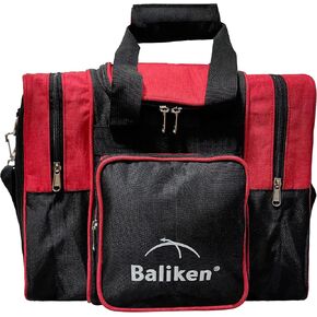 BALIKEN Single Bowling Ball Bag with Padded Ball Holder, The Bowling Bag Fits 1 Bowling Ball & Pair of Men Shoes in Size 13