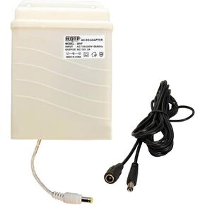 HQRP Wall Mount Waterproof 12V AC Adapter + 10 Ft DC Extension Cable Compatible with Lorex LW2701AC1, LW2711 Security Camera