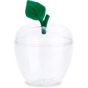 Large Red Apple Container Jar,Apple Shaped Candy Jar Back To School Teacher Appreciation Gift,Funny Gifts for Birthday Day,Holiday,Plastic Apple Decor Classroom Wedding -17OZ