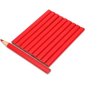 Tomotato 10Pcs Carpenter Pencils Wood Marking Pencils with Red Lead Oval Pine Construction Pencils for Workers Woodworkers Carpenters Framers