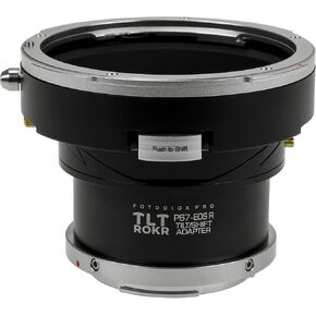 Fotodiox Pro TLT ROKR - Tilt/Shift Lens Mount Adapter Compatible with Pentax 6x7 (P67, PK67) Mount SLR Lenses to Canon RF Mount Mirrorless Camera Body