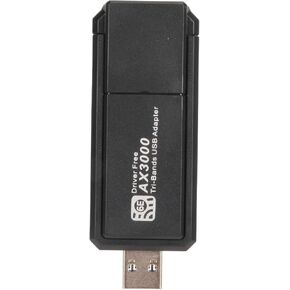 USB WiFi Adapter for PC, WiFi 6E Network Adapter, 5400Mbps USB Network Card with Triple Band 2.4G 5G 6G for Windows 10 11