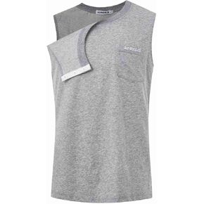 Unisex Shoulder Surgery Shirts, Comfy After Surgery Clothes, Rotator Cuff Recovery Snap-Access Tank Tops