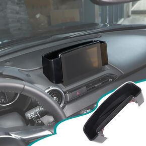 ABS Center Console Dash Storage Box Compatible with Mazda MX-5 ND 2015-2023 Navigation Screen Rear Insert Storage Tray Organizer Interior Accessories