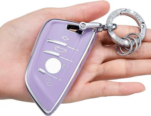 غطاء حافظة مفتاح فوب من البولي يوريثان مناسب لسيارات BMW 1 3 4 5 6 7 Series X3 X4 M5 M6 GT3 GT5 Series بدون مفتاح جهاز تحكم عن بعد مفتاح ذكي فوب in Kuwait