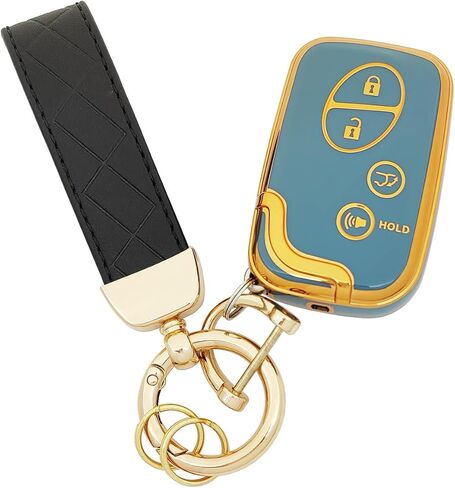 TPU Protective Key Fob Cover Compatible with Lexus ES350 GS300 GS350 GS430 GS450h ISC IS250 IS350 LS460 LS600h CT200h LX570 RX350 Key Fob HYQ14AAB HYQ14AEM HYQ14ACX (Black) in Saudi Arabia