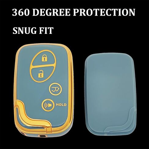 TPU Protective Key Fob Cover Compatible with Lexus ES350 GS300 GS350 GS430 GS450h ISC IS250 IS350 LS460 LS600h CT200h LX570 RX350 Key Fob HYQ14AAB HYQ14AEM HYQ14ACX (Black) in Saudi Arabia