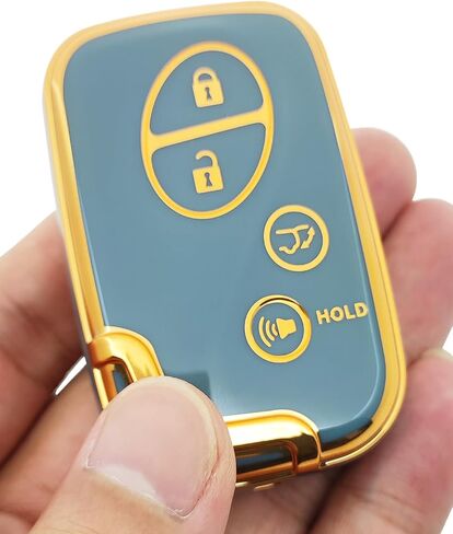 TPU Protective Key Fob Cover Compatible with Lexus ES350 GS300 GS350 GS430 GS450h ISC IS250 IS350 LS460 LS600h CT200h LX570 RX350 Key Fob HYQ14AAB HYQ14AEM HYQ14ACX (Black) in Saudi Arabia