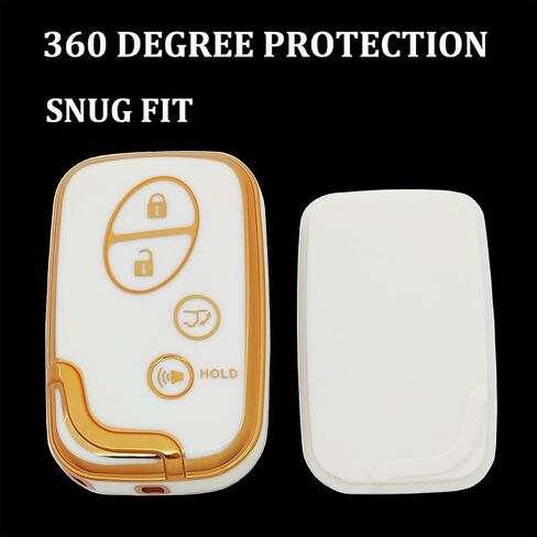 TPU Protective Key Fob Cover Compatible with Lexus ES350 GS300 GS350 GS430 GS450h ISC IS250 IS350 LS460 LS600h CT200h LX570 RX350 Key Fob HYQ14AAB HYQ14AEM HYQ14ACX (Black) in Saudi Arabia