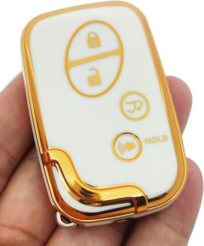 TPU Protective Key Fob Cover Compatible with Lexus ES350 GS300 GS350 GS430 GS450h ISC IS250 IS350 LS460 LS600h CT200h LX570 RX350 Key Fob HYQ14AAB HYQ14AEM HYQ14ACX (Black) in Saudi Arabia