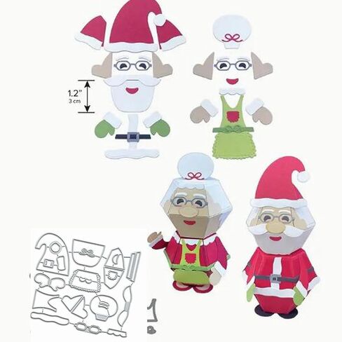 عيد ميلاد سعيد سانتا المنبثقة بيتي الكرة المعدنية يموت التخفيضات، عيد ميلاد سعيد Snata قطع يموت قطع الإستنسل DIY سكرابوكينغ الزخرفية النقش ورقة سكرابوكينغ بطاقة صنع in Kuwait