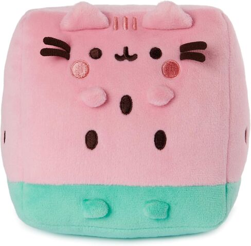 GUND Pusheen Watermelon Plush, Cat Stuffed Animal for Ages 8 and Up, Pink/Green, 6" in Saudi Arabia