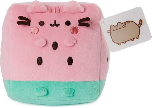 GUND Pusheen Watermelon Plush, Cat Stuffed Animal for Ages 8 and Up, Pink/Green, 6" in Saudi Arabia
